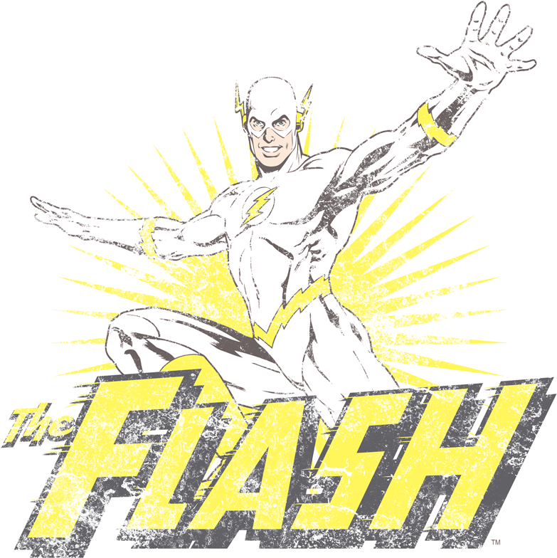 Justice League Flash Rough Distress Men's Tank - Flash (792x798), Png Download
