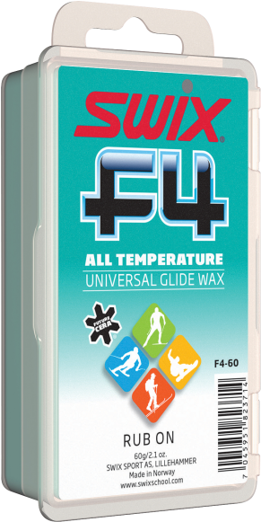 F4-60 Glide Wax Rub On, 60g - Swix F4 Universal Easy Glide Wax (600x600), Png Download