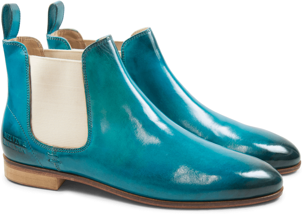 Ankle Boots Susan 10 Crust Turquoise Elastic Off White - Chelsea Boot (1024x1024), Png Download