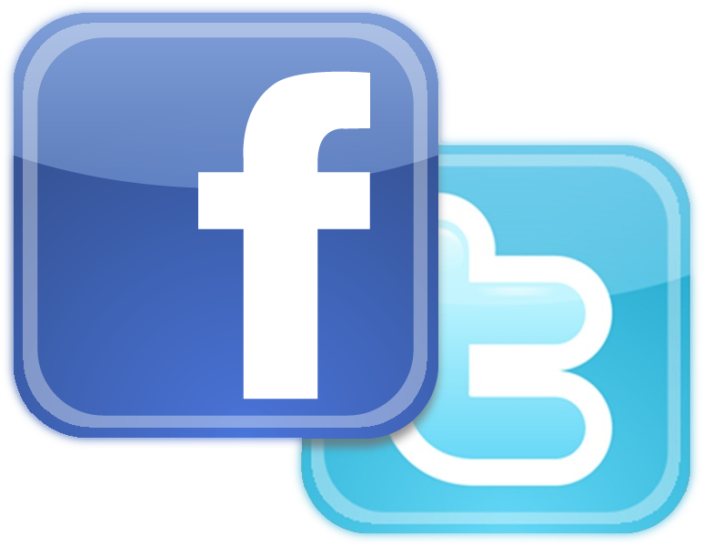 Source - - Twitter And Facebook Icon (1024x768), Png Download