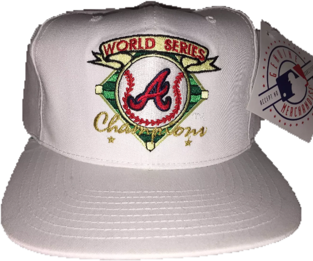 Atlanta Braves Vintage World Series Champions Snapback - Vintage Snapback Hats Mens (667x650), Png Download