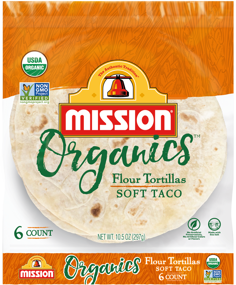 Organic Flour Tortillas (880x940), Png Download