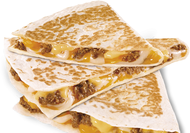 Taco Clipart Quesadillas - Taco Bell Quesadilla (640x480), Png Download