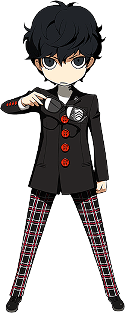 17 Aug - Persona Q2 Character Art (518x1140), Png Download