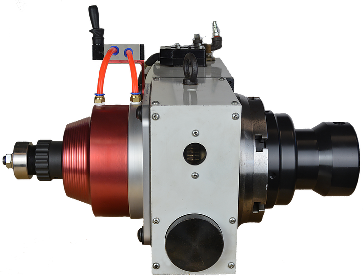 Rotary Table With Collet Closer, Collet Stop & - Machine Tool (739x568), Png Download