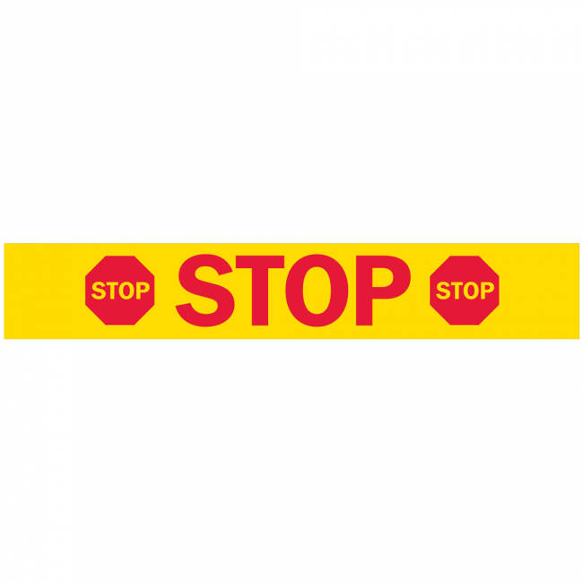Stop Banner (650x650), Png Download