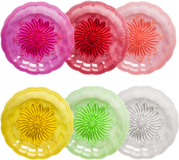 Set Of 6 Plastic Picnic Plates - Uk Picnic Plates (600x600), Png Download