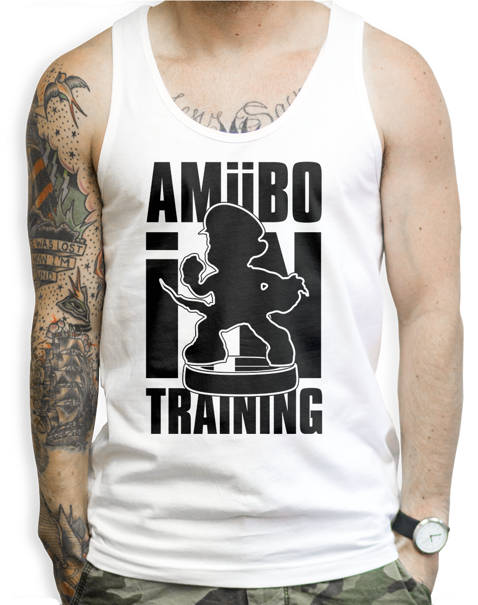 Amiibo In Training On A Unisex Tank Top - Pokemon Workout Shirts (1000x1226), Png Download