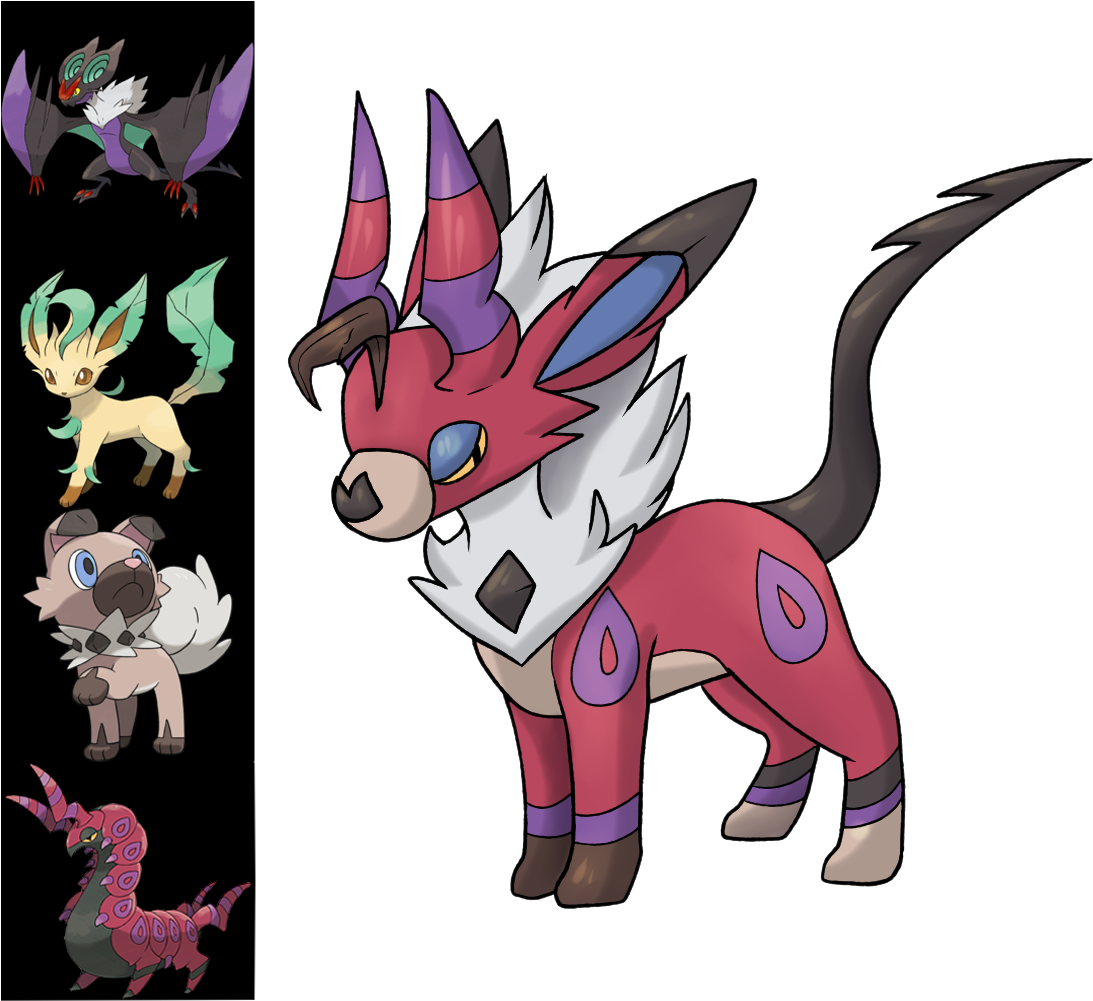 I Really Like Working With Fusions - Pokemon Leafeon (1123x1000), Png Download