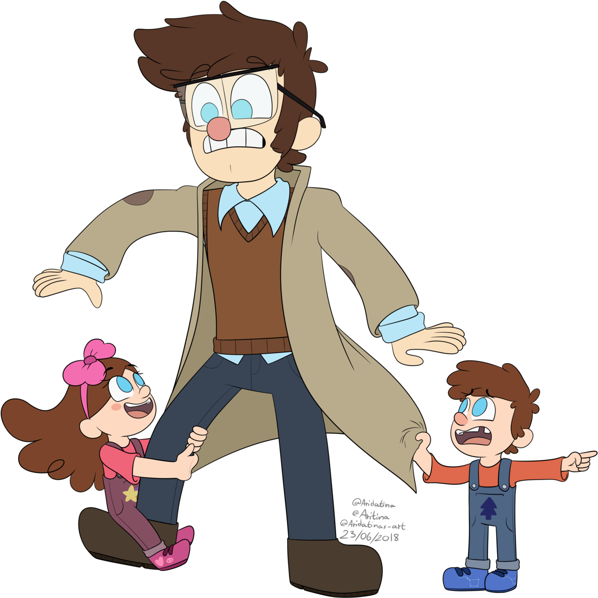 Gravity Falls Stanford Pines Grunkle Ford Dipper Pines - Cartoon (1280x1238), Png Download