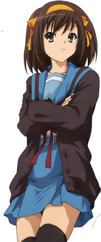 Fx8azc - Haruhi Suzumiya Png (362x854), Png Download