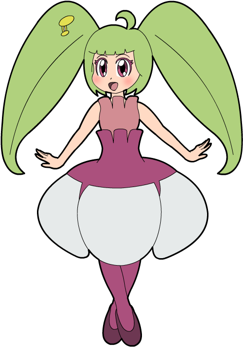 Pokémon Sun And Moon Plant Pink Flower Leaf Clip Art - Cartoon (525x750), Png Download
