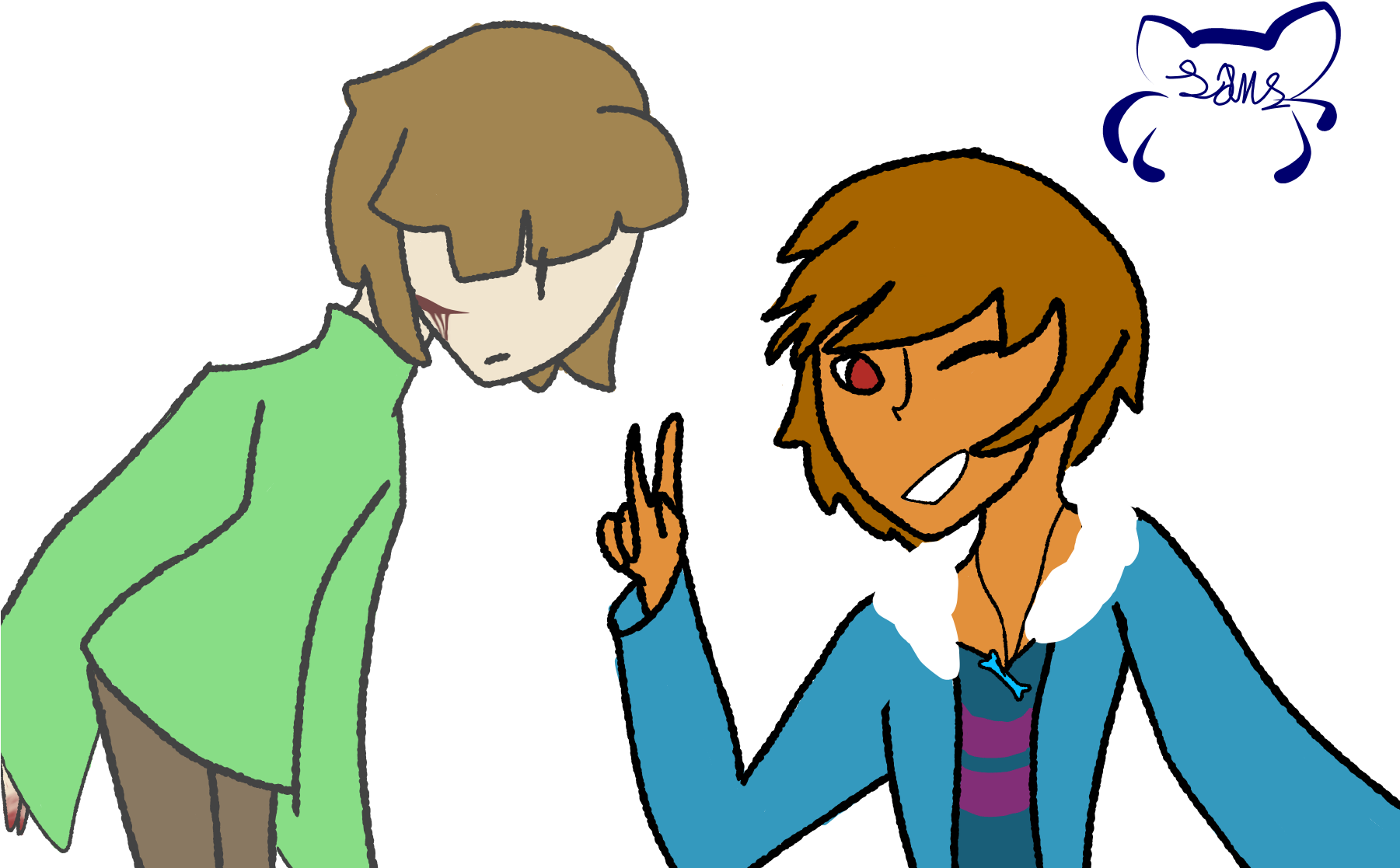 Image - Dipper Is Chara (1800x1200), Png Download