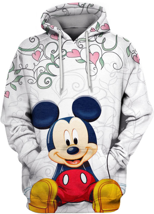 Anime Mickey Mouse Hoodie 3d - Mickey Mouse Hd Png (760x759), Png Download