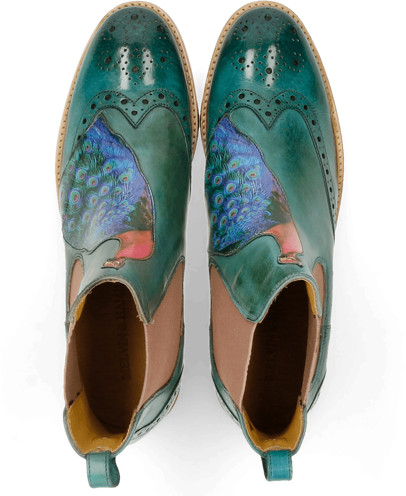 Ankle Boots Amelie 44 Sweet Water Peacock - Slip-on Shoe (1024x1024), Png Download