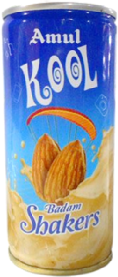 Amul Kool Badam Milk Shaake 180 Ml - Amul (910x1155), Png Download