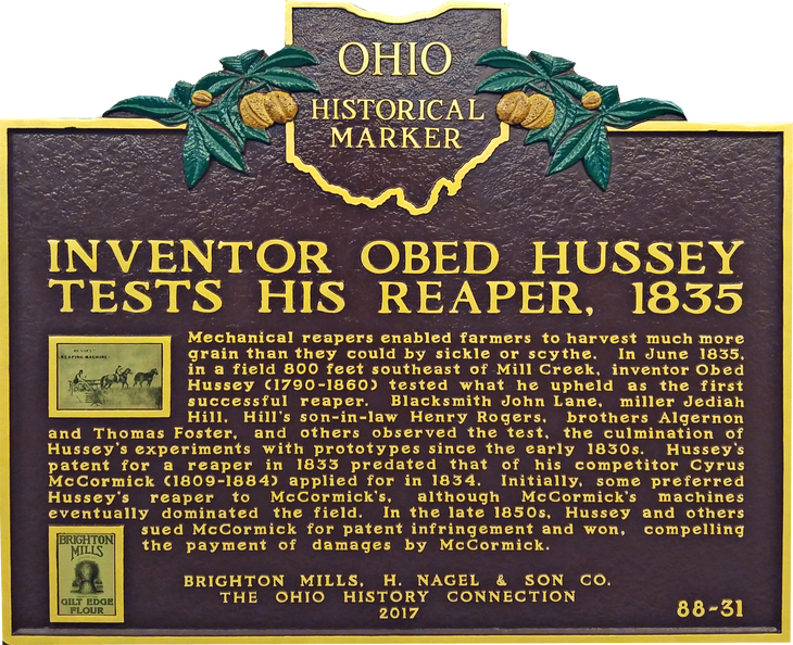 Inventor Of The Reaper - Berea (730x594), Png Download