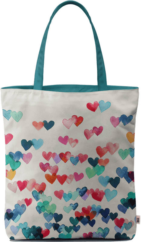 Hear Conn Mck Car All Bag - Patterns Watercolour Hearts (800x800), Png Download