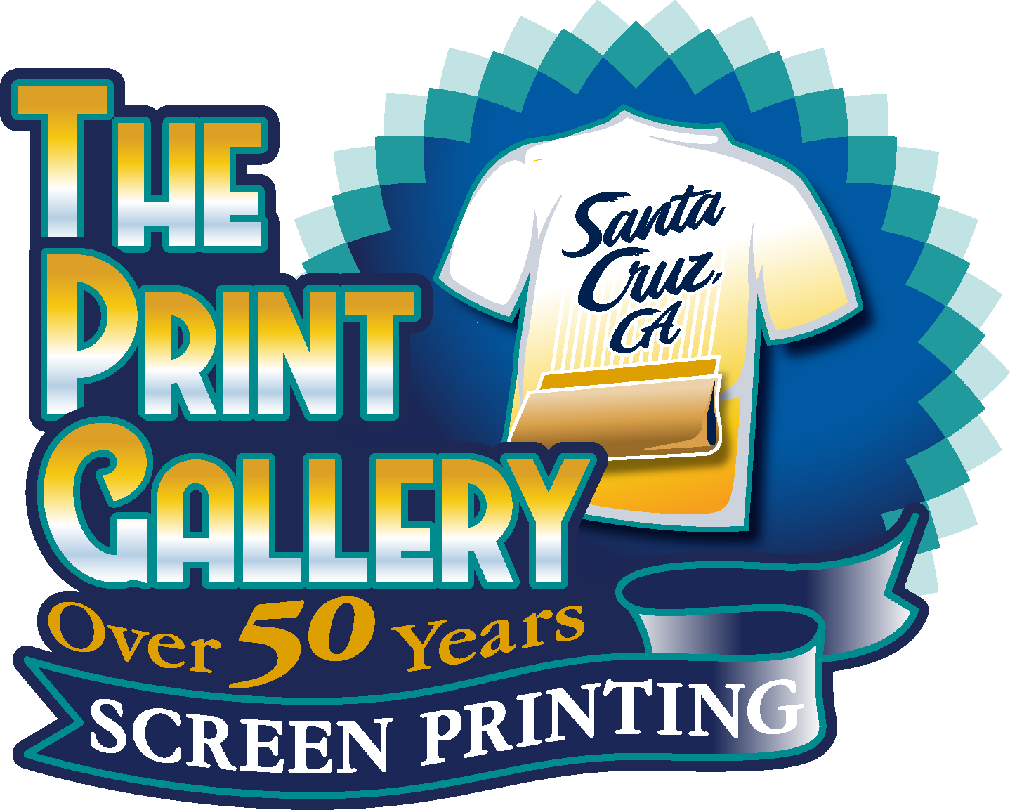 Screen Printing T Shirts & Embroidery Services In Santa - Illustration (1438x1153), Png Download