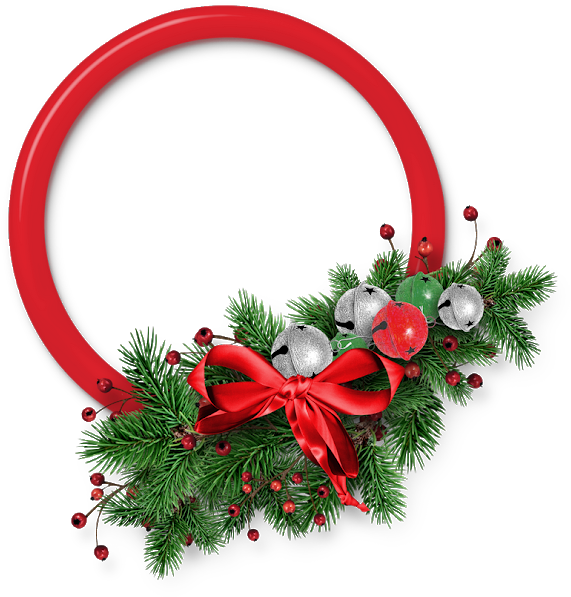 Christmas Cluster Frames Transparent - Happy Anniversary Photo Frame Hd (593x620), Png Download