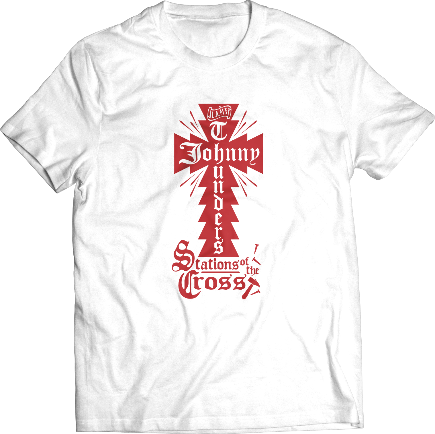 Johnny Thunders "stations Of The Cross" T-shirt - Camisa Eu Faço Programa (1518x1512), Png Download