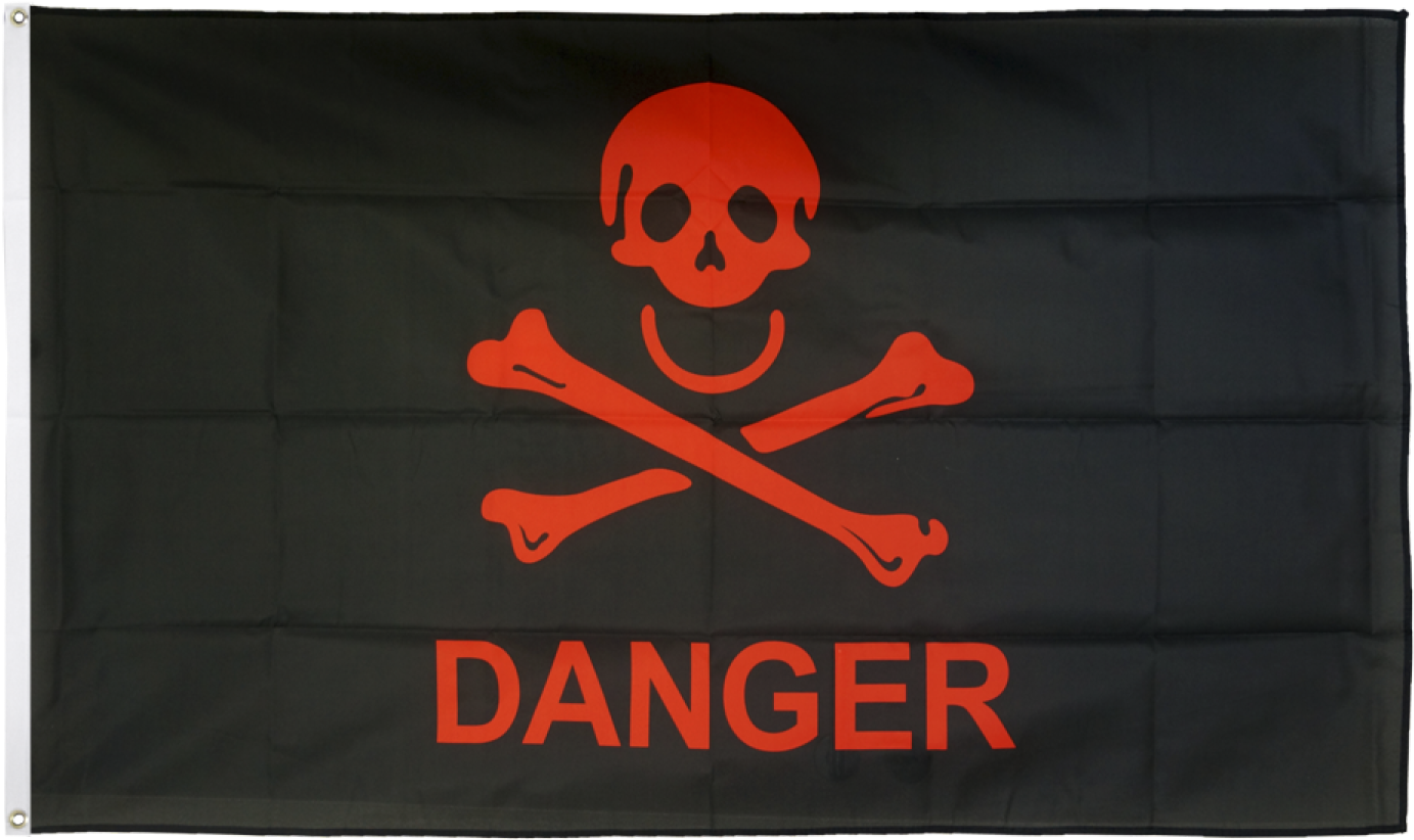 Download Danger Flag PNG Image with No Background 