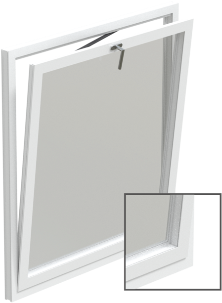 Uni Jet Hinge Side For Rectangular Windows, Tilt Only, - Shower Door (1200x750), Png Download
