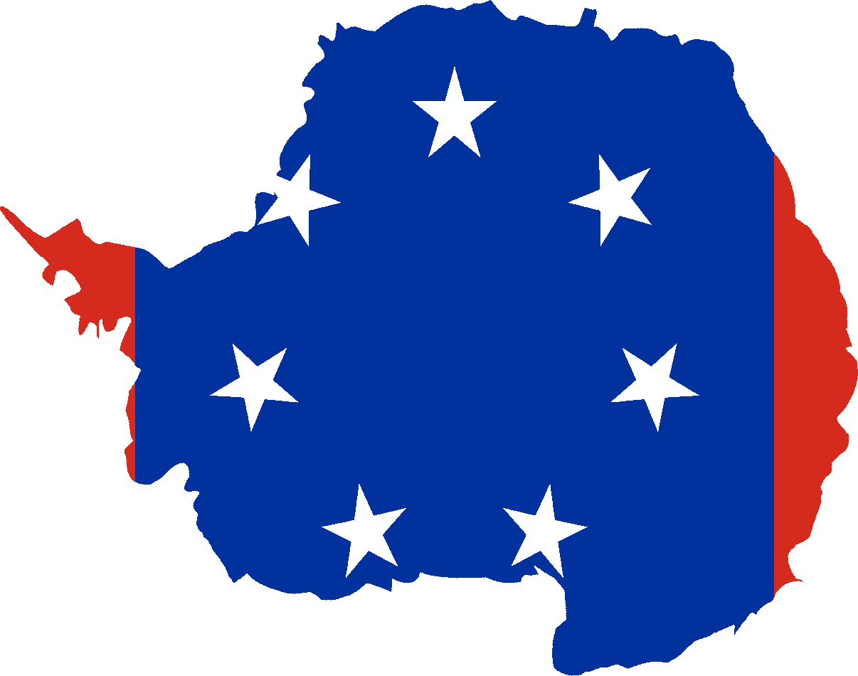 Antarctica Flag - Stars And Bars (1206x950), Png Download