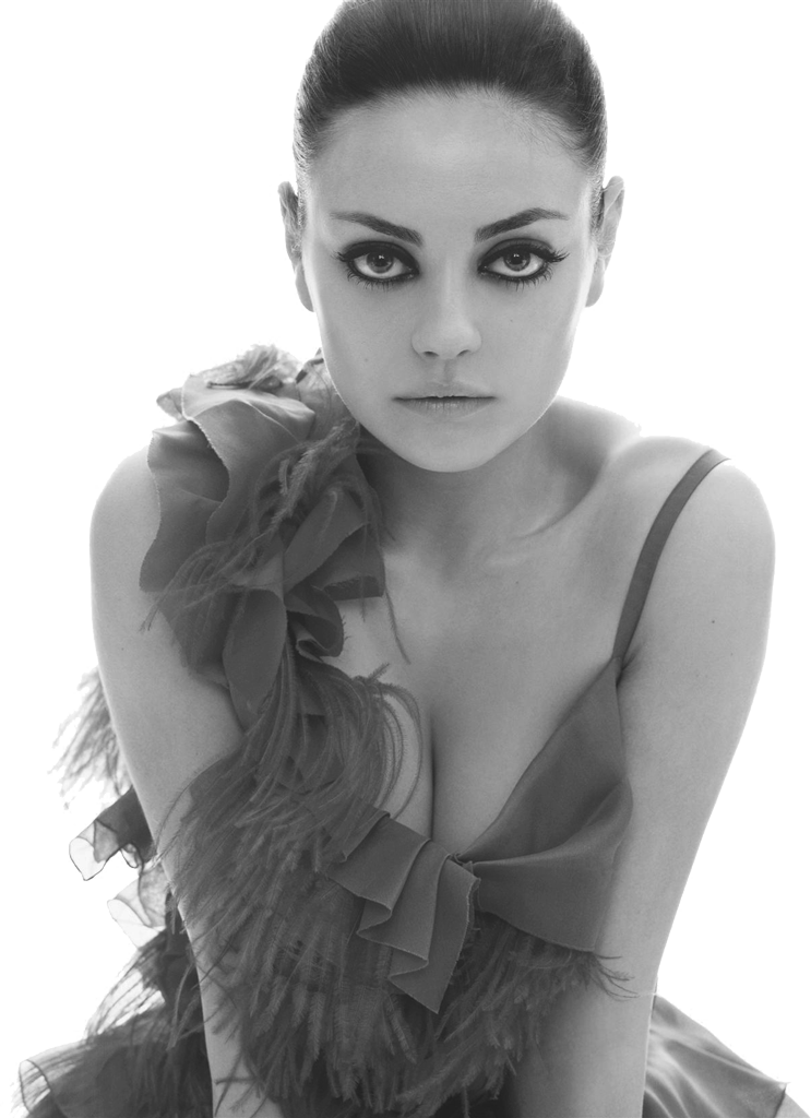 Marie Claire Mila Kunis (743x1024), Png Download