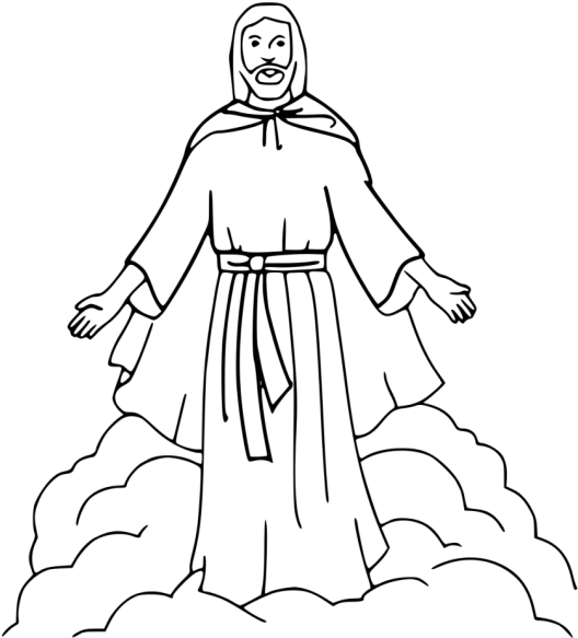 Jesus Clipart Black And White (538x600), Png Download