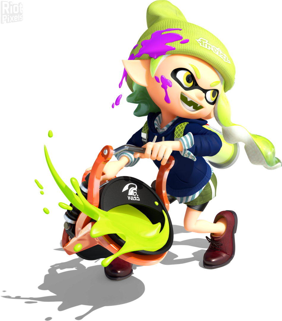 1899 × - Splatoon Inkling Girl Green Art (949x1080), Png Download