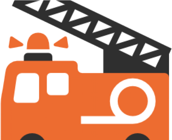 Fire Truck Clipart Emoji Fire - 消防 車 (640x480), Png Download