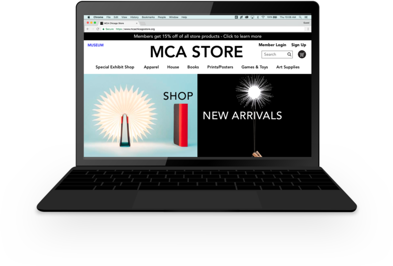 Mca Black Minimal Mockup - Netbook (1000x684), Png Download