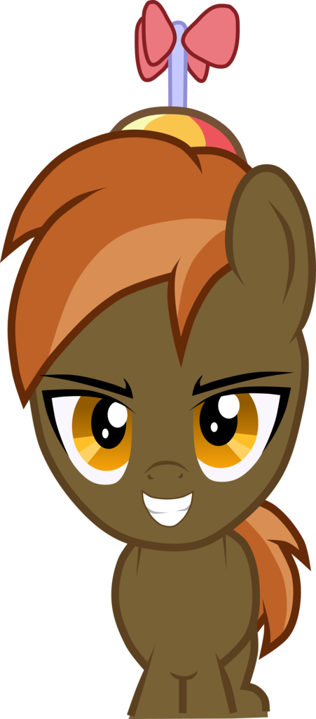 Topas-art, Button Mash, Colt, Earth Pony, Foal, Hat, - Cartoon (451x1024), Png Download