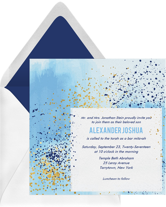 Modern Splatter By Lisa Travis - Triangle (550x686), Png Download