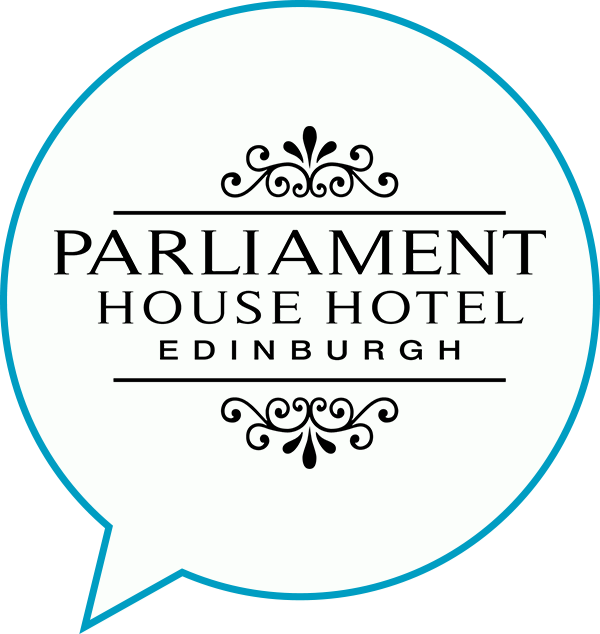 Parliament House Hotel Logo In A Speech Bubble - Circle (600x634), Png Download