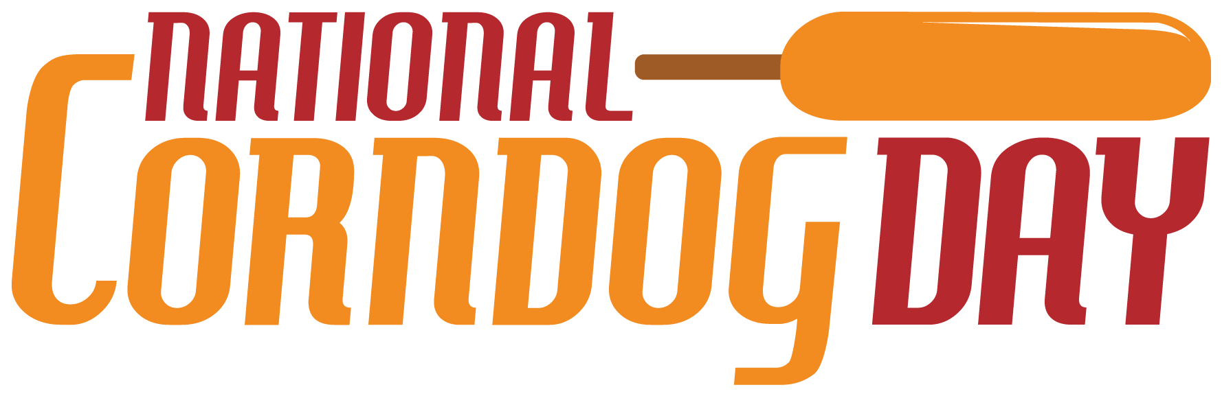 Corn Dog Day - Corn Dog (1785x584), Png Download