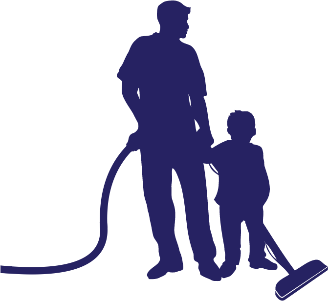 Leave A Reply Cancel Reply - Father And Son Cleaning (678x636), Png Download