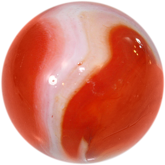 Massive Glass Carrot Marble - Macro Photography (592x600), Png Download