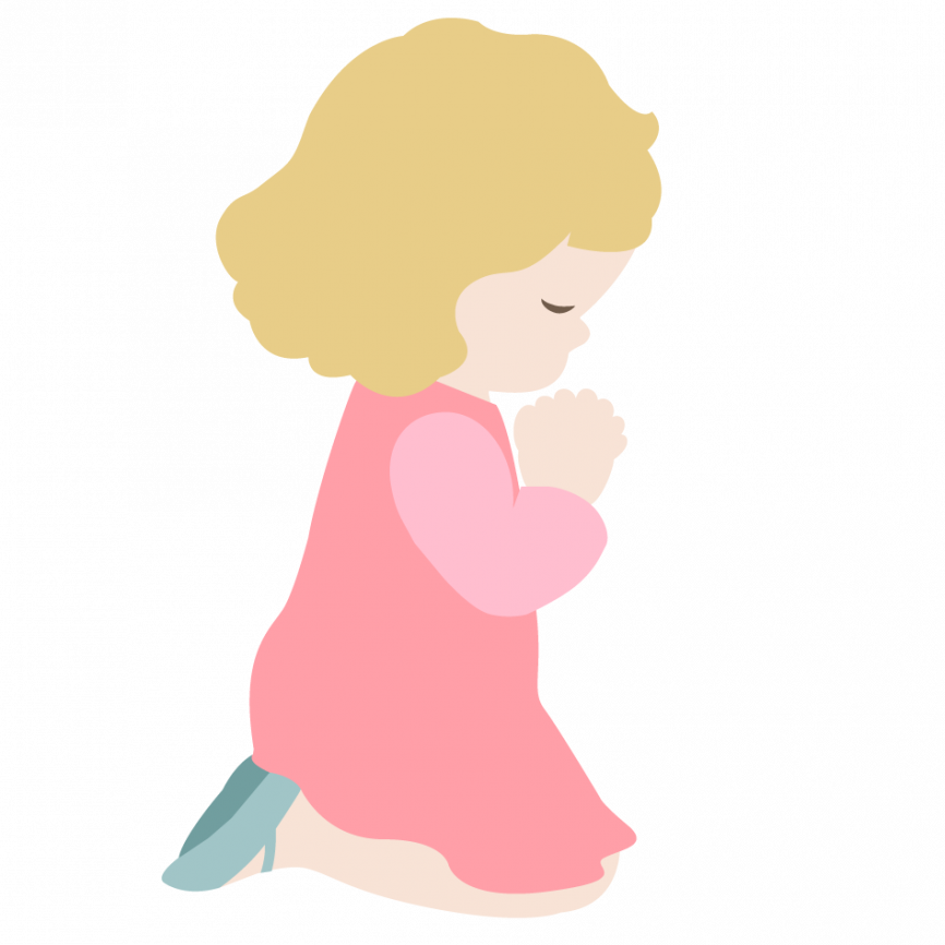 19 Girl Praying Clip Black And White Stock Huge Freebie - Girl Praying Clip Art (866x866), Png Download