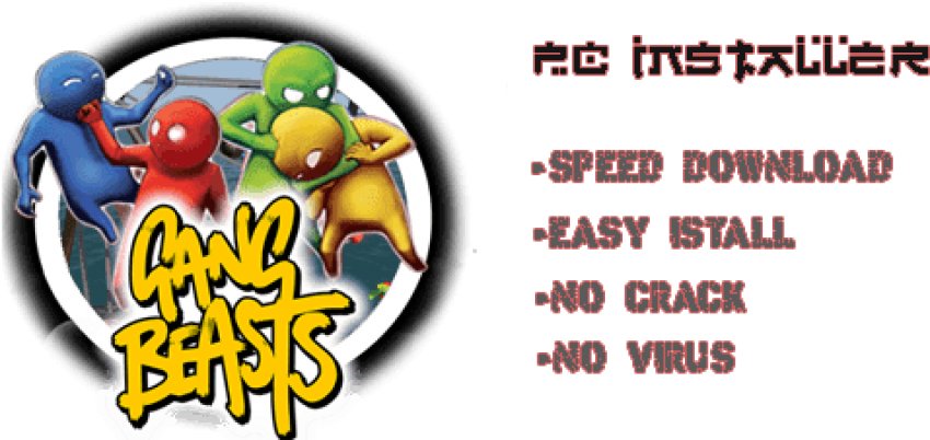 Free Png Download Monster Hunter World Pc Png Images - Gang Beasts (850x402), Png Download