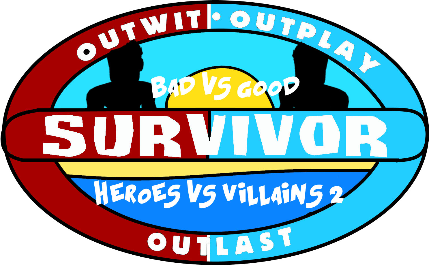 Heroes Vs Villains 2 Logo - Swim Caps (1600x1048), Png Download