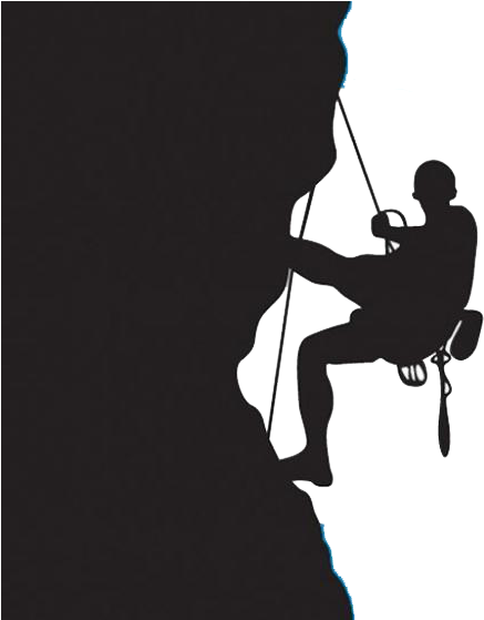 Black And White Download Wall Art Simple Cool Chart - Rock Climbing Line Art (600x558), Png Download