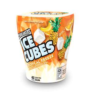 Ice Breakers Ice Cubes Tropical Freeze Gum, 40-piece - Orange Soft Drink (300x300), Png Download