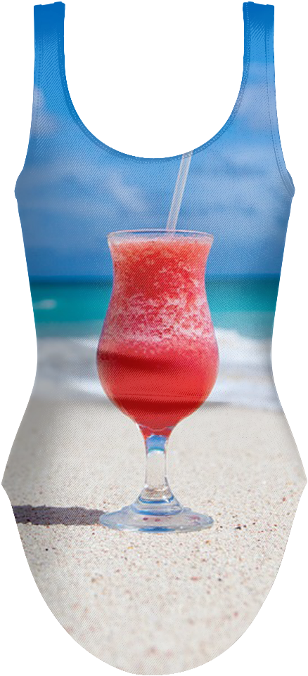 Tropical Drink Swimsuit - Active Tank (1024x1024), Png Download