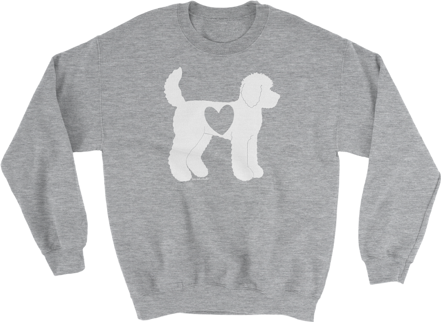 Doodle Heart Crewneck Sweatshirt - Samurai Champloo Sweater (900x900), Png Download