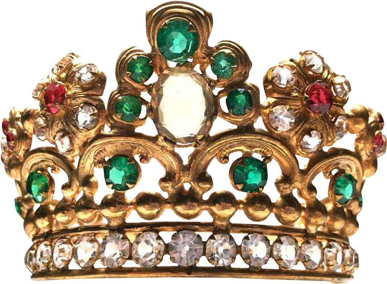 Antique Gilded Brass French Nineteenth Century Diadem - Tiara (756x756), Png Download