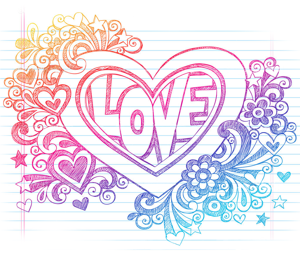 Drawing Hand Drawn Transprent - Картинки О Любви Нарисованные (1110x951), Png Download