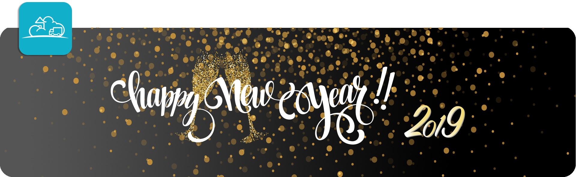Happy New Year, Happy New Business - Calligraphy (1920x592), Png Download