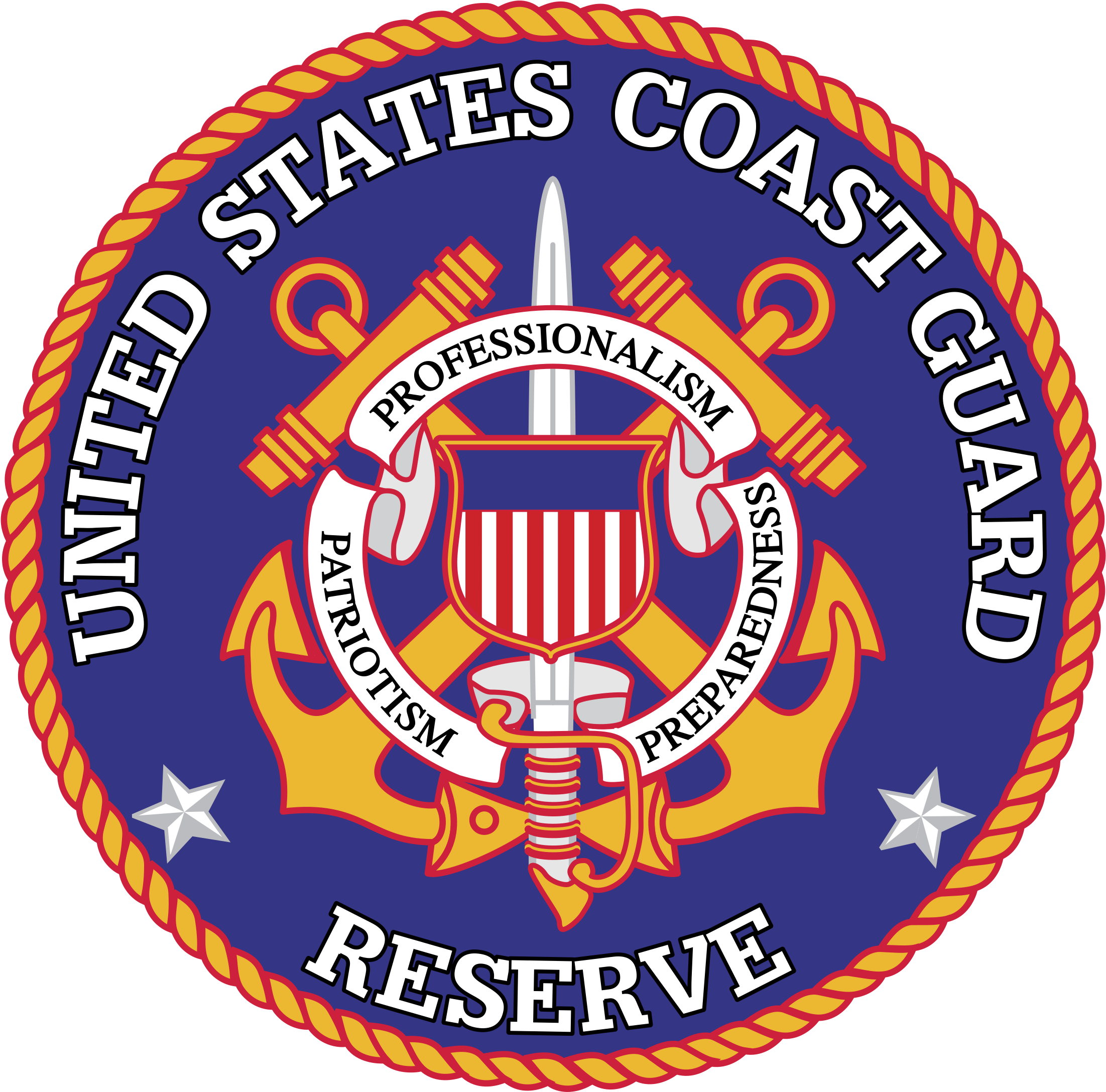 United States Coast Guard Reserve Logo Png Transparent - Google Image Of United States Coast Guard Reserve Emblems (2400x2400), Png Download